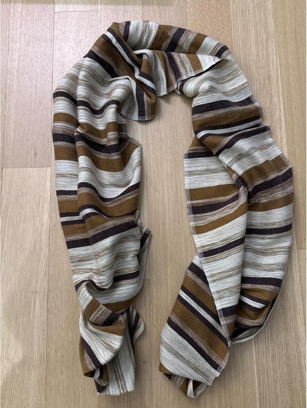 Women's Multi and Brown Scarf-wrap